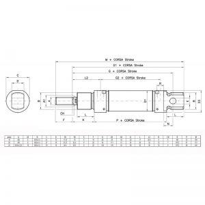 Minicilindros ISO 6432