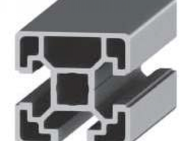 Perfil de Aluminio Básico 1 Cara Lisa 40 X 40 3S Canal de 10 mm Ref. 50093