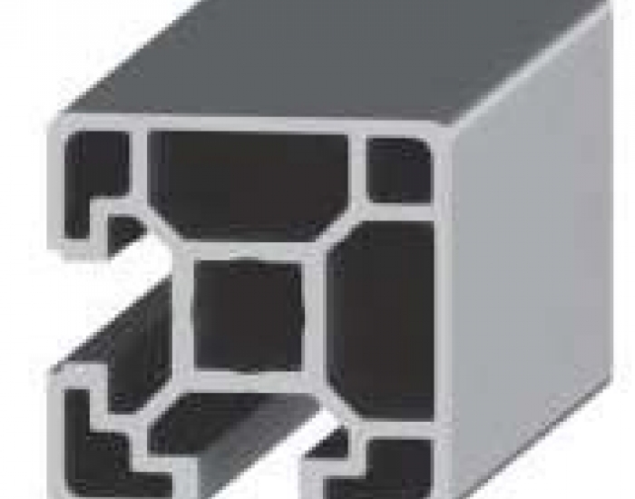 Perfil de Aluminio Básico 2 Caras Lisas 40 X 40 2S 90º Canal de 10 mm Ref. 50092